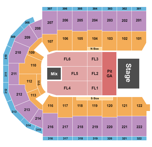 Erie Insurance Arena Seating Chart: Breaking Benjamin