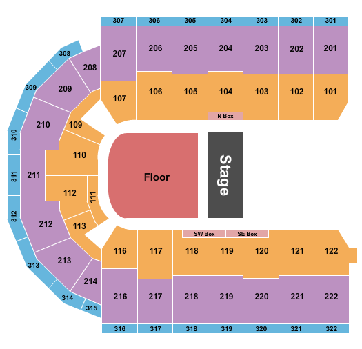 Erie Insurance Arena Seating Chart: Endstage GA 2