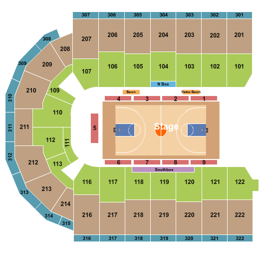 Erie Insurance Arena Seating Chart: Harlem Globetrotters