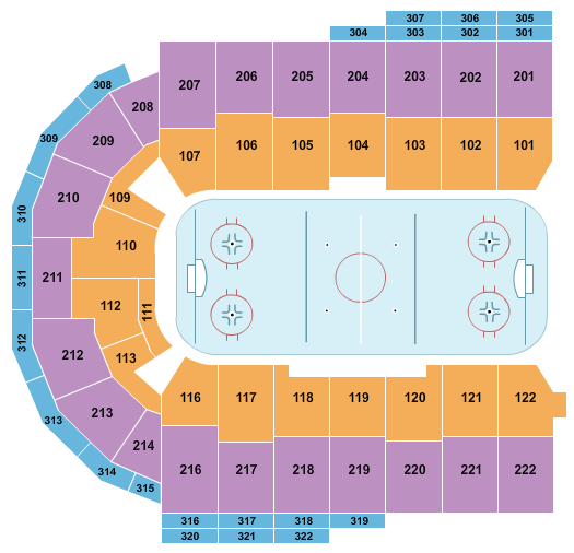 Erie Insurance Arena Map