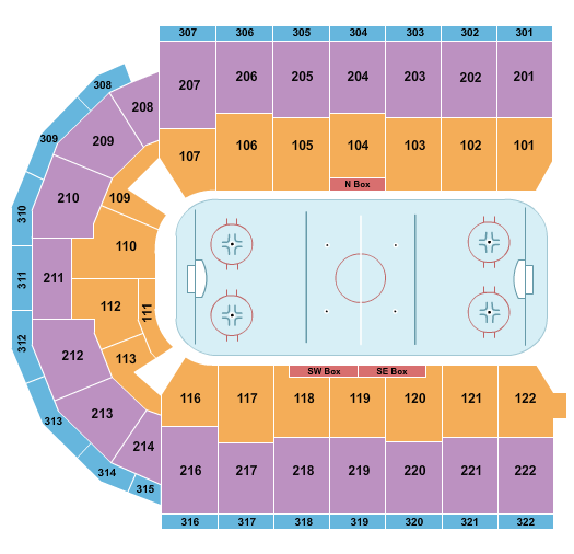 Erie Insurance Arena Seating Chart: Hockey