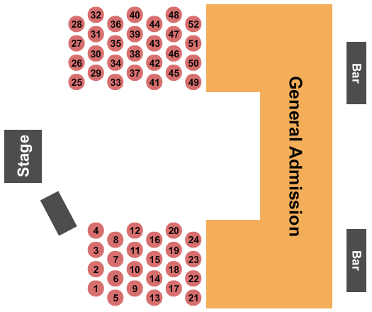 Ernest E Valdez Hall At Fresno Convention & Entertainment Center Seating Chart: GA/Tables