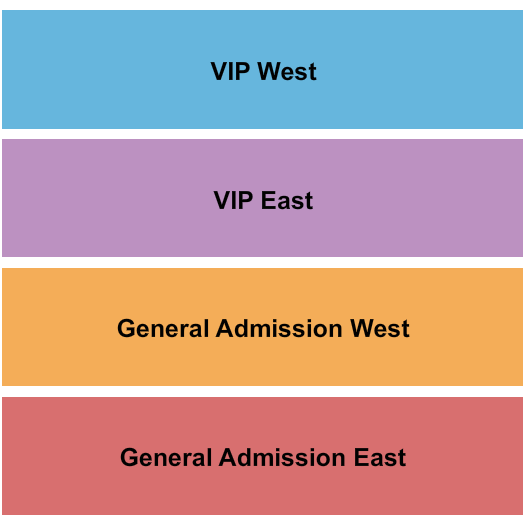 Escambia County Equestrian Center Seating Chart: GA/VIP East West