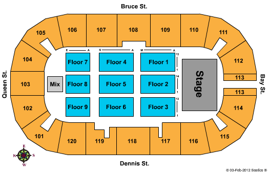 Essar Centre Seating Chart