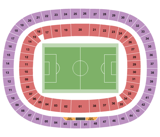 Estadio Akron Seating Chart: Soccer