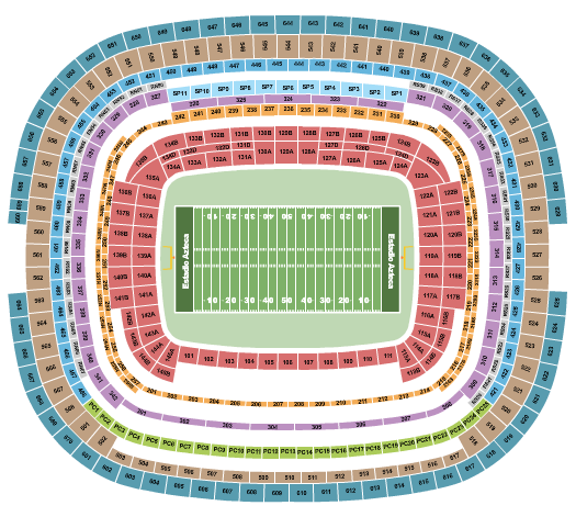 Estadio Azteca Seating Chart: Football 2