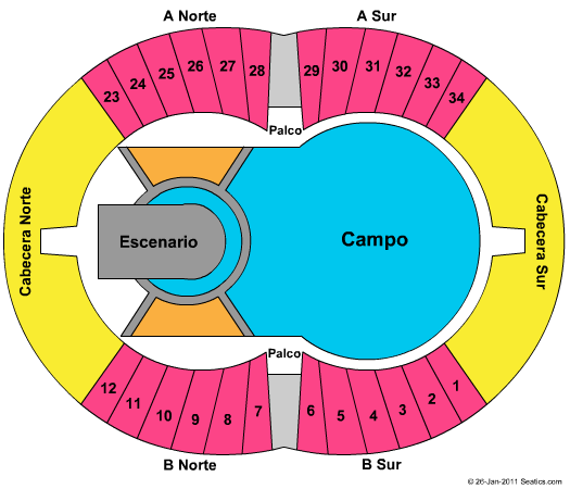 Estadio Ciudad de La Plata Seating Chart