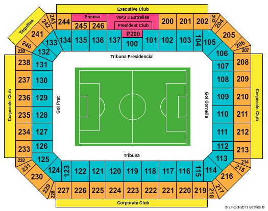 Estadio Cornella El Prat Seating Chart