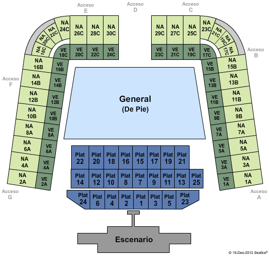 Estadio Foro Sol Seating Chart