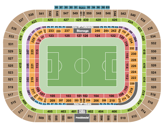 Estadio La Rosaleda Seating Chart: Soccer