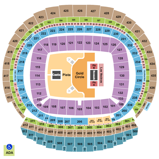 Estadio Metropolitano Seating Chart: Bad Bunny