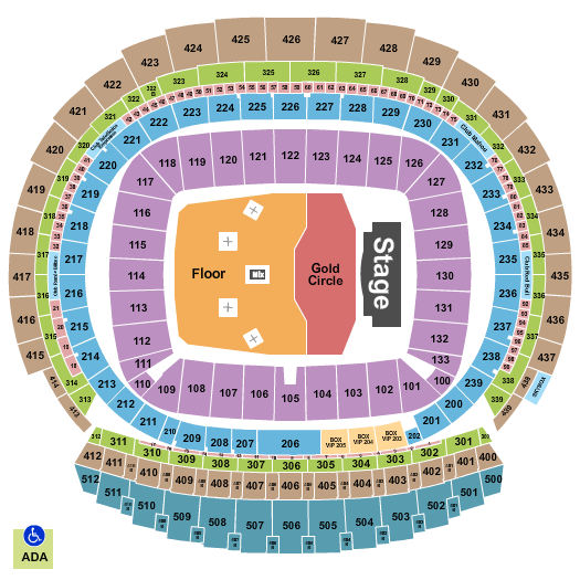 Estadio Metropolitano Seating Chart: Bruno Mars