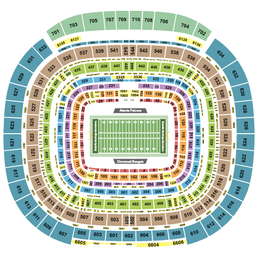 Estadio Santiago Bernabeu Seating Chart: Football - NFL