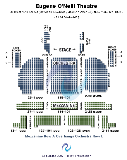 Daryl Roth Theatre Seating Chart