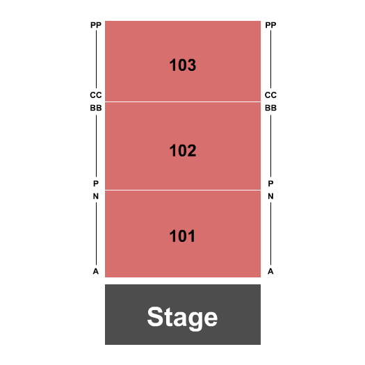 Event Center at Harrah's Philadelphia Seating Chart: Endstage