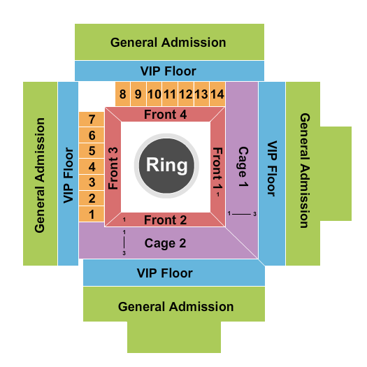 Events Center At Osceola Heritage Park Seating Chart: MMA 2