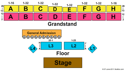 Evergreen State Fair Seating Chart