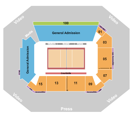Exactech Arena at The Stephen C. O'Connell Center Seating Chart: Volleyball 2