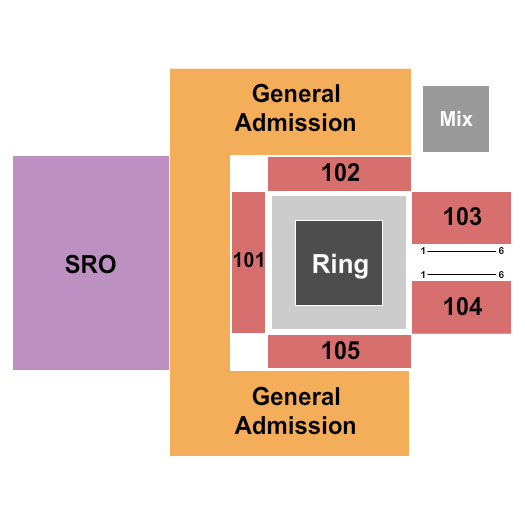 Exhibit Hall At Donald L. Tucker Civic Center Seating Chart: WWE NXT Live