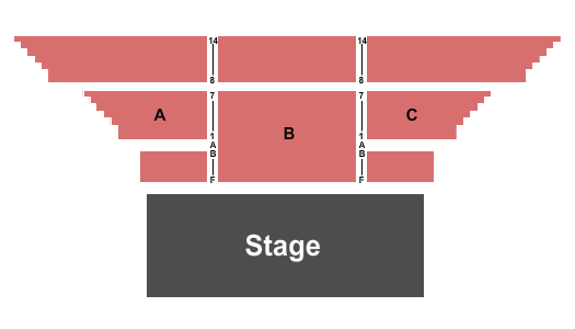 Exhibit Hall at Marin Center Seating Chart: Endstage 2