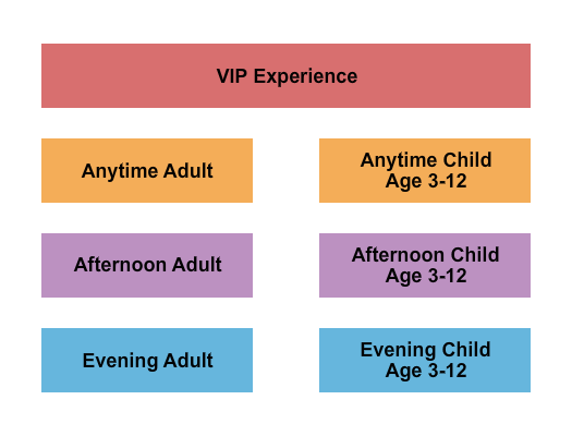 Exhibitions at Flamingo Las Vegas Seating Chart: VIP/Anytime/Afternoon/Evening
