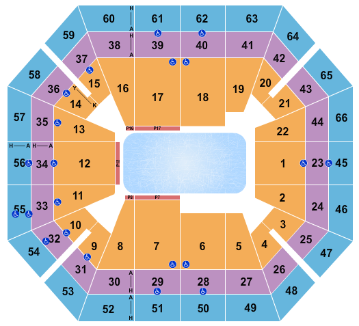 ExtraMile Arena Seating Chart: Disney On Ice 1