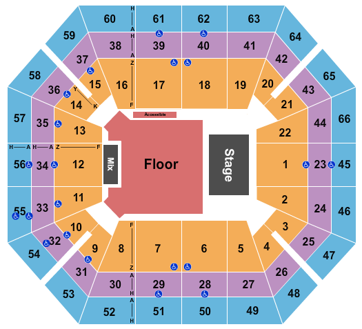 ExtraMile Arena Seating Chart: Endstage GA Floor