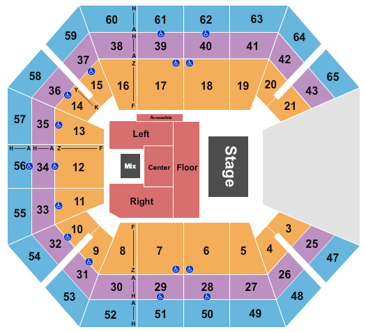 ExtraMile Arena Seating Chart: Red Clay Strays