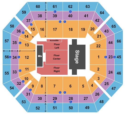 ExtraMile Arena Seating Chart: TSO