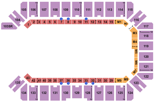 Extraco Events Center Seating Chart: Rodeo