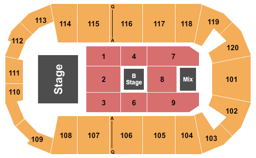 F&M Bank Arena Seating Chart: Casting Crowns