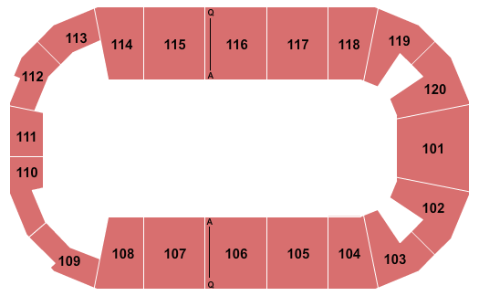 F&M Bank Arena Seating Chart: Open Floor