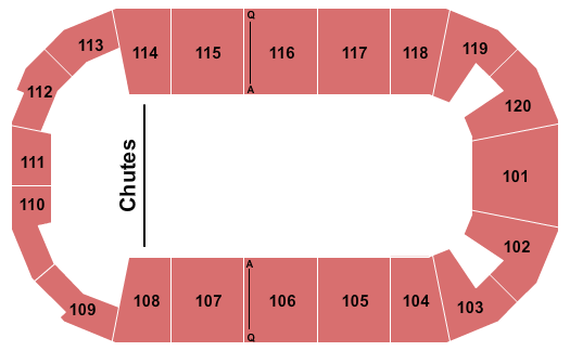 F&M Bank Arena Seating Chart: Rodeo
