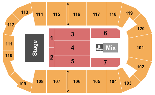 F&M Bank Arena Seating Chart: Third Day