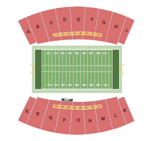 Ken Riley Field at Bragg Memorial Stadium Seating Chart: Football 2