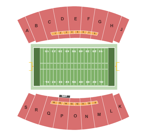 Ken Riley Field at Bragg Memorial Stadium Map