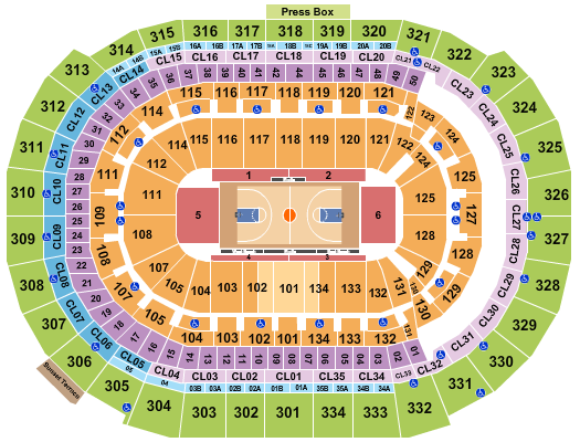 Amerant Bank Arena Seating Chart: Basketball-2