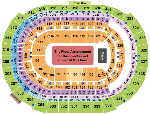 Amerant Bank Arena Seating Chart: Generic Floor
