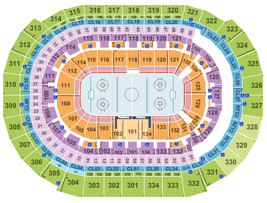 FLA Live Arena Seating Chart: Hockey