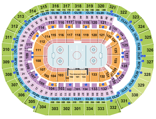 Amerant Bank Arena Seating Chart: Hockey