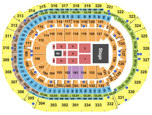 Amerant Bank Arena Seating Chart: Luis Miguel 2023