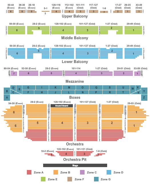 Fabulous Fox Theatre Seating Chart