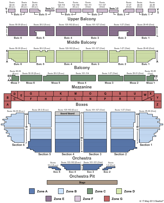 Fabulous Fox Theatre - MO Seating Chart