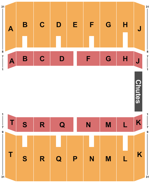 Fair Park Coliseum - Dallas Seating Chart: Rodeo