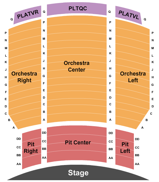 Fairchild Theatre Seating Chart