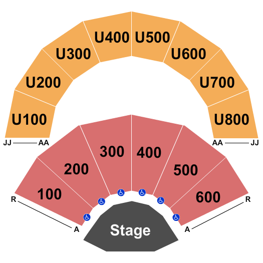 Faith Chapel Seating Chart: Endstage 2