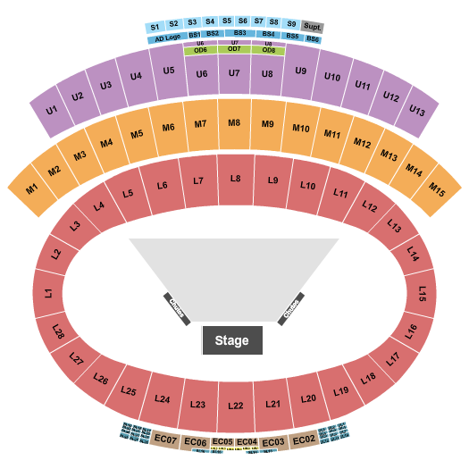 Falcon Stadium Seating Chart: PBR