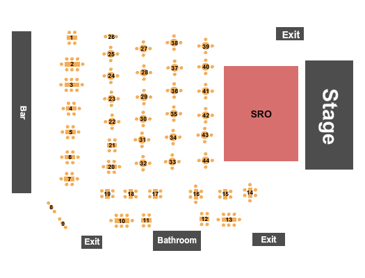 Fallston Barrel House Seating Chart: Endstage Tables