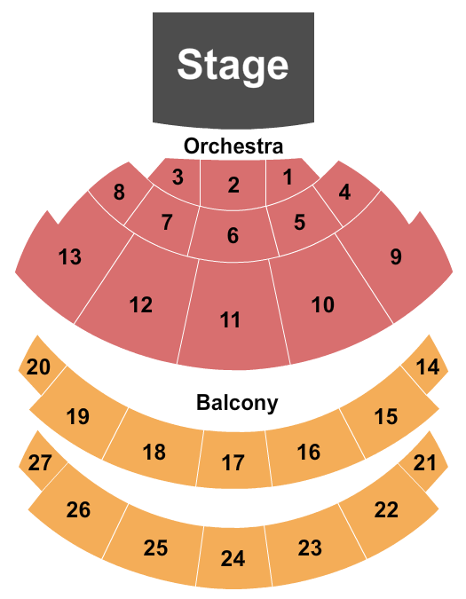 Fallsview Casino's Entertainment Centre Seating Chart: Endstage