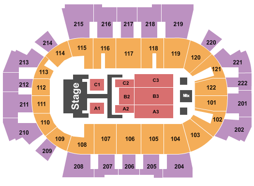 Family Arena Seating Chart: Dude Perfect